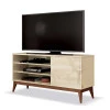 Rack Pequeno 116cm Retrô Para TV 42 Polegadas Vinci EDN Off White