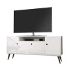 Rack Retrô Sala Para TV até 55 Polegadas Lexus EDN Branco