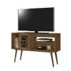 Rack Retrô Pequeno Para TV 42 Virtus EDN Naturale/Preto