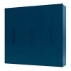 Guarda Roupa Casal 6 Portas 2.5 Alpha Gelius Azul Acetinado