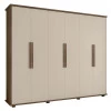 Guarda Roupa Casal 6 Portas 271cm Canada RV Móveis Freijo/Off White