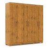 Guarda Roupa Casal 200cm 6 Portas 3 Gavetas Madri Gelius Madeirado