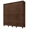 Guarda Roupa Casal 228cm Portas de Correr Monte Carlo RV Móveis Noce