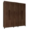 Guarda Roupa Casal 228cm 5 Portas Munique RV Móveis Noce