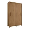 Guarda Roupa Pequeno 136cm Solteiro 2 Portas Correr Suécia RV Móveis Cinamomo