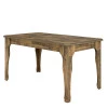 Mesa de Jantar Luis XV 160x80 Para 06 Lugares Onix RV Móveis Amadeirado