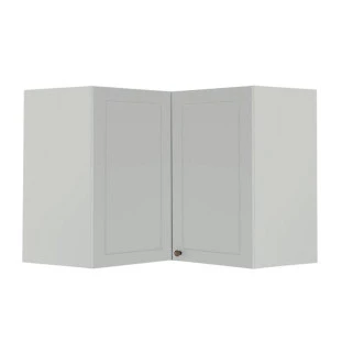Módulo Armário Aéreo Canto L 68x96x56cm 100% MDF Cozinha Provence Robel Branco/Branco Matte