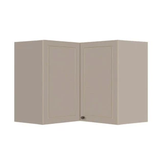 Módulo Armário Aéreo Canto L 68x96x56cm 100% MDF Cozinha Provence Robel Fendi/Fendi Matte