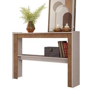 Aparador Para Sala 120 Portinare Lukaliam Off White/Canela