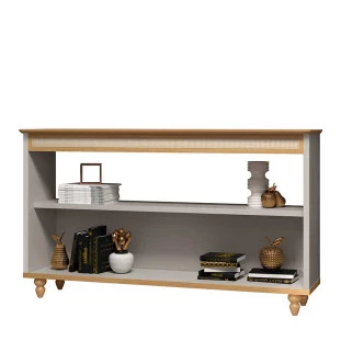 Aparador 137cm Sala com Rathan Memphis EDN Fendi/Freijo