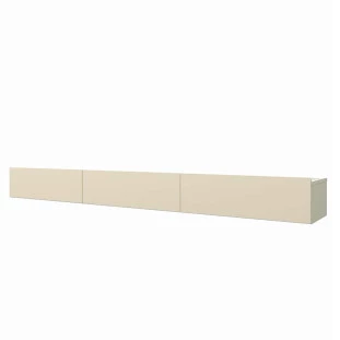 Aparador Rack Suspenso Sala 3 Gavetas 202cm Nobre Gelius Off White