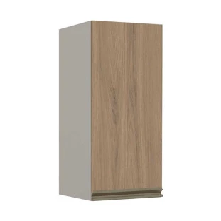 Módulo Armário Aéreo 68x30 1 Porta 100% MDF Cozinha Modulada Gold Robel Fendi/Hanover