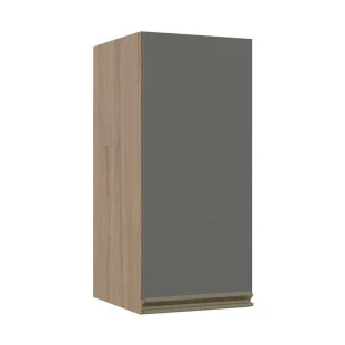 Módulo Armário Aéreo 68x30 1 Porta 100% MDF Cozinha Modulada Gold Robel Hanover/Cinza