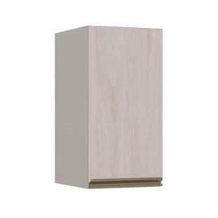 Módulo Armário Aéreo 68x35 1 Porta 100% MDF Cozinha Modulada Gold Robel Fendi/Aspen