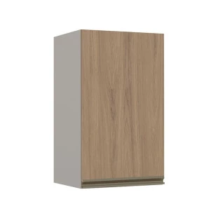 Módulo Armário Aéreo 68x40 1 Porta 100% MDF Cozinha Modulada Gold Robel Fendi/Hanover