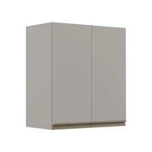Módulo Armário Aéreo 68x60 2 Portas 100% MDF  Cozinha Modulada Gold Robel Fendi/Fendi