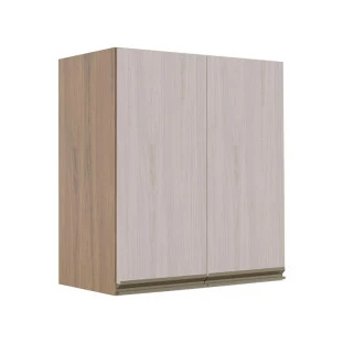 Módulo Armário Aéreo 68x60 2 Portas 100% MDF Cozinha Modulada Gold Robel Hanover/Aspen