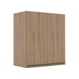 Módulo Armário Aéreo 68x60 2 Portas 100% MDF Cozinha Modulada Gold Robel Hanover/Hanover