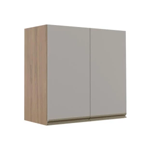 Módulo Armário Aéreo 68x70 2 Portas 100% MDF Cozinha Modulada Gold Robel Hanover/Fendi