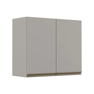 Módulo Armário Aéreo 68x80 2 Portas 100% MDF  Cozinha Modulada Gold Robel Fendi/Fendi