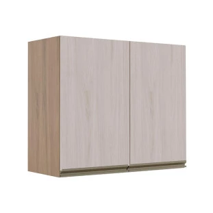 Módulo Armário Aéreo 68x80 2 Portas 100% MDF Cozinha Modulada Gold Robel Hanover/Aspen
