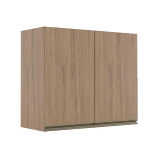 Módulo Armário Aéreo 68x80 2 Portas 100% MDF Cozinha Modulada Gold Robel Hanover/Hanover