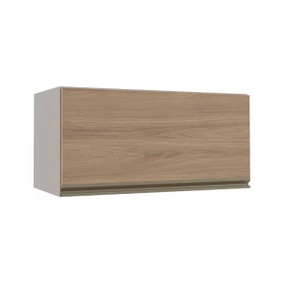 Módulo Armário Aéreo 70cm Porta Basculante 100% MDF Cozinha Modulada Gold Robel Fendi/Hanover