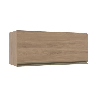 Módulo Armário Aéreo 80cm Porta Basculante 100% MDF Cozinha Modulada Gold Robel Hanover/Hanover