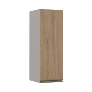 Módulo Armário Aéreo 88x30 1 Porta 100% MDF Cozinha Modulada Gold Robel Fendi/Hanover