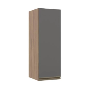 Módulo Armário Aéreo 88x30 1 Porta 100% MDF Cozinha Modulada Gold Robel Hanover/Cinza