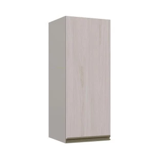 Módulo Armário Aéreo 88x35 1 Porta 100% MDF Cozinha Modulada Gold Robel Fendi/Aspen
