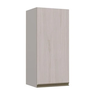 Módulo Armário Aéreo 88x40 1 Porta 100% MDF Cozinha Modulada Gold Robel Fendi/Aspen