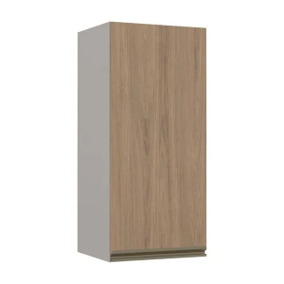 Módulo Armário Aéreo 88x40 1 Porta 100% MDF Cozinha Modulada Gold Robel Fendi/Hanover