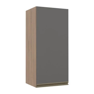 Módulo Armário Aéreo 88x40 1 Porta 100% MDF Cozinha Modulada Gold Robel Hanover/Cinza