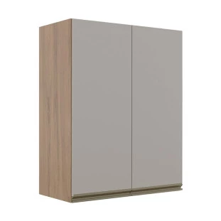 Módulo Armário Aéreo 88x70 2 Portas 100% MDF Cozinha Modulada Gold Robel Hanover/Fendi