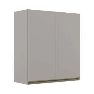 Módulo Armário Aéreo 88x80 2 Portas 100% MDF  Cozinha Modulada Gold Robel Fendi/Fendi