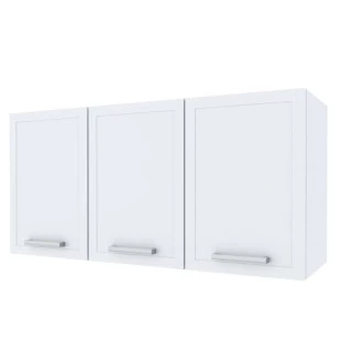 Armário Aéreo de Cozinha 3 Portas Apolo Flat 120 Cozimax Branco