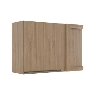 Módulo Armário Aéreo 68x100 Canto Reto Esquerdo 100% MDF Cozinha Modulada Gold Robel Hanover/Hanover
