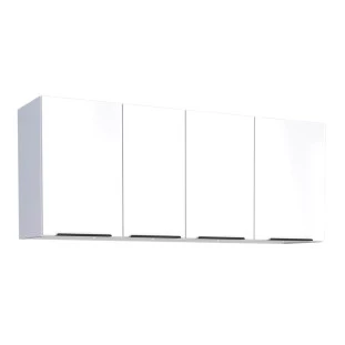 Armário Aéreo de Cozinha Aço 4 Portas Júpiter 140 Cozimax Branco