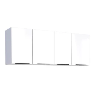 Armário Aéreo de Cozinha Aço 4 Portas Júpiter 150 Cozimax Branco