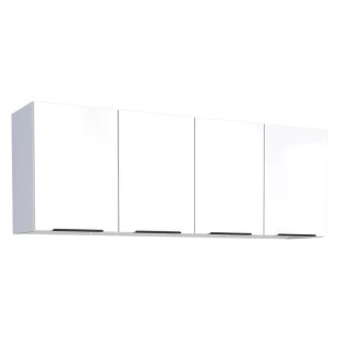 Armário Aéreo de Cozinha Aço 4 Portas Júpiter 160 Cozimax Branco