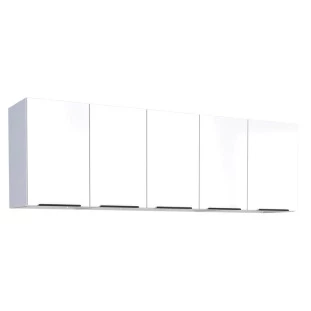 Armário Aéreo de Cozinha Aço 5 Portas Júpiter 180 Cozimax Branco