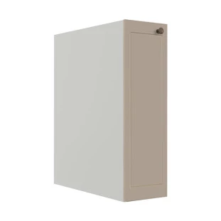 Módulo Balcão 20cm 1 Porta 100% MDF Cozinha Modulada Provence Robel Branco/Fendi Matte