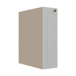 Módulo Balcão 20cm 1 Porta 100% MDF Cozinha Modulada Provence Robel Fendi/Branco Matte