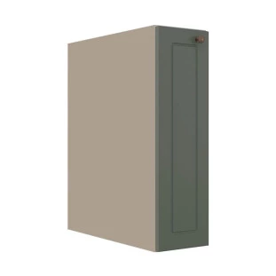 Módulo Balcão 20cm 1 Porta 100% MDF Cozinha Modulada Provence Robel Fendi/Salvia Matte