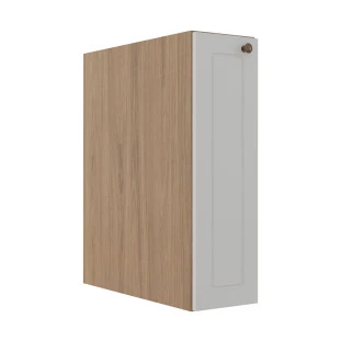 Módulo Balcão 20cm 1 Porta 100% MDF Cozinha Modulada Provence Robel Hanover/Branco Matte