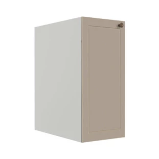 Módulo Balcao 30cm 1 Porta 100% MDF Cozinha Modulada Provence Robel Branco/Fendi Matte