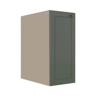 Módulo Balcao 30cm 1 Porta 100% MDF Cozinha Modulada Provence Robel Fendi/Salvia Matte