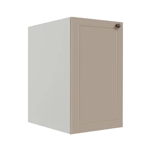 Módulo Balcao 40cm 1 Porta 100% MDF Cozinha Modulada Provence Robel Branco/Fendi Matte