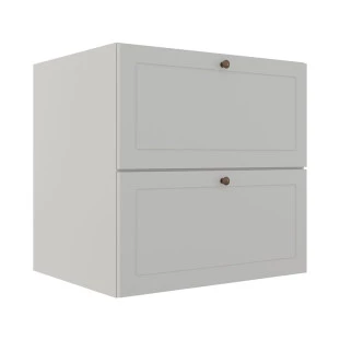 Módulo Balcao 70cm 1 Gaveta 1 Porta Basculante 100% MDF Cozinha Provence Robel Branco/Branco Matte
